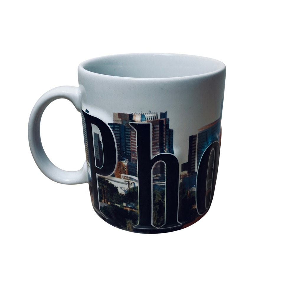 Americaware Phoenix Arizona Relief Coffee Mug 2007 Skyline Desert Ceramic 18oz
